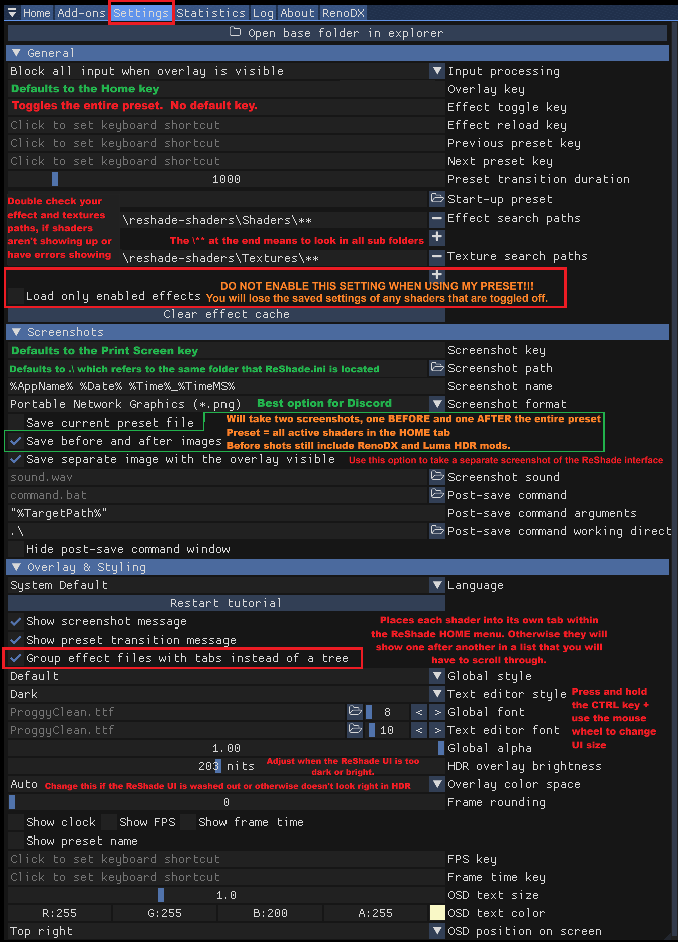 ReShade Settings Breakdown